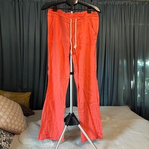Roxy vacation pant. Medium. Orang/pink